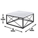 Skyler - White Marble Top Square - White – Coffee Tables by Steve Silver Furniture at Furniture Wholesale Plus , Nashville furniture store