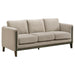 Islington - Fabric Upholstered Panel Arm Sofa - Taupe – Stationary Sofas by Coaster Fine Furniture at Furniture Wholesale Plus , Nashville furniture store