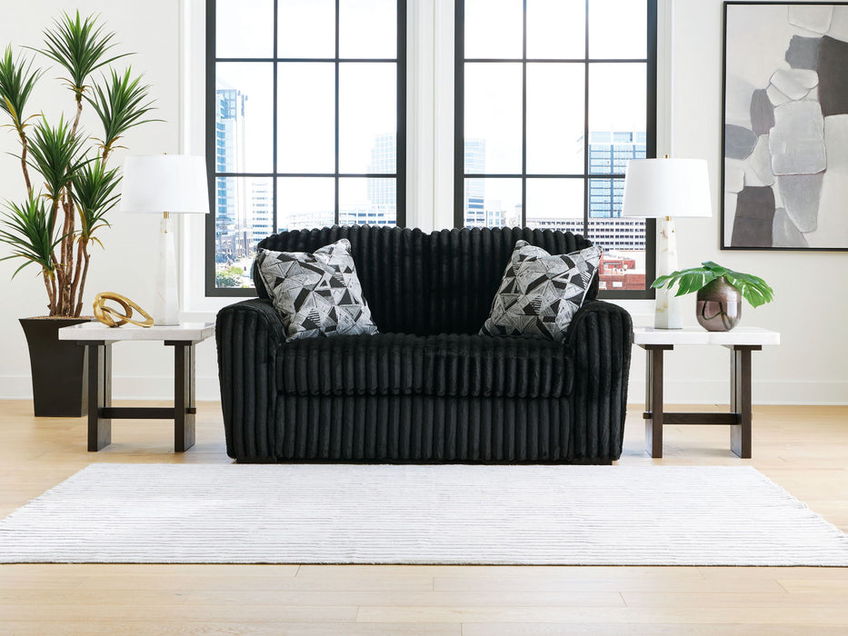 Midnight-Madness - Loveseat – Stationary Loveseats by Signature Design by Ashley® at Furniture Wholesale Plus , Nashville furniture store