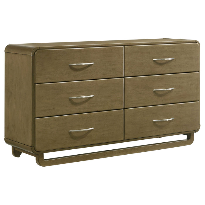 Amsbury - 6-Drawer Dresser Cabinet - Nutmeg – Dressers by Coaster Fine Furniture at Furniture Wholesale Plus , Nashville furniture store