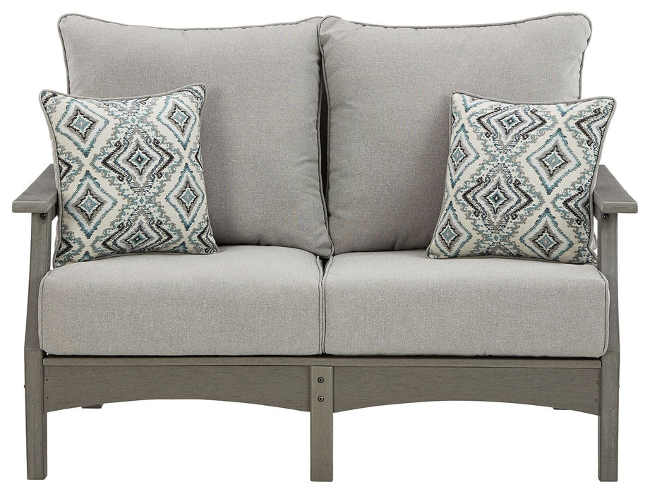 Visola - Loveseat w/Cushion - Gray – Loveseats by Signature Design by Ashley® at Furniture Wholesale Plus , Nashville furniture store