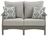 Visola - Loveseat w/Cushion - Gray – Loveseats by Signature Design by Ashley® at Furniture Wholesale Plus , Nashville furniture store