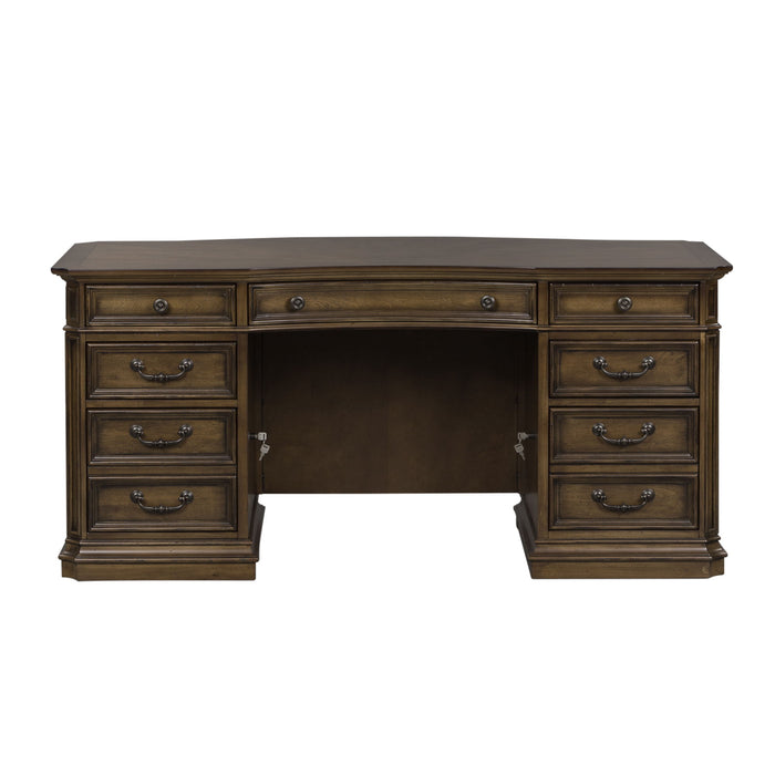 Amelia - Jr Executive Desk - Antique Toffee – Executive Desks by Liberty Furniture at Furniture Wholesale Plus , Nashville furniture store