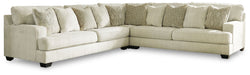Rawcliffe - 5-Piece Sectional - Parchment – Stationary Sectionals by Signature Design by Ashley® at Furniture Wholesale Plus , Nashville furniture store