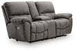 Bakerstein - Power Reclining Loveseat/Console/Adjustable Headrest - Galaxy – Reclining Loveseats by Signature Design by Ashley® at Furniture Wholesale Plus , Nashville furniture store