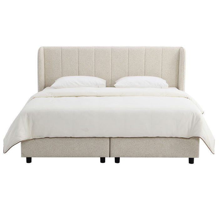 Adonia - Queen Bed With Storage - Beige