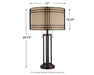 Hanswell - Metal Table Lamp  - Dark Brown – Table Lamps by Signature Design by Ashley® at Furniture Wholesale Plus , Nashville furniture store