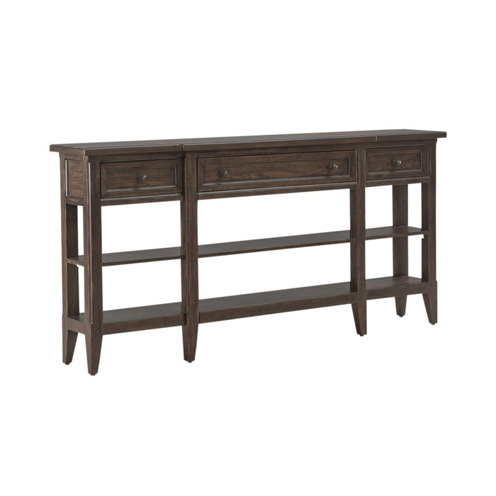 Paradise Valley - Hall Console Table - Saddle Brown – Console Tables by Liberty Furniture at Furniture Wholesale Plus , Nashville furniture store