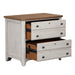 Farmhouse Reimagined - Lateral File - Antique White / Chestnut Tops – Filing Cabinets by Liberty Furniture at Furniture Wholesale Plus , Nashville furniture store