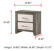 Rhett - Nightstand - Chalk / Gray – Accent Nightstands by Crown Mark at Furniture Wholesale Plus , Nashville furniture store