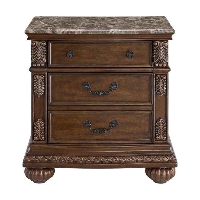 Cadenza - Nightstand With USB-C - Brown – Nightstands w/ Charging Stations by Elements International at Furniture Wholesale Plus , Nashville furniture store