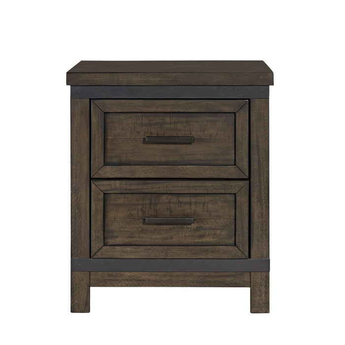 Thornwood Hills - 2 Drawer Nightstand - Rock Beaten Brown – Nightstands by Liberty Furniture at Furniture Wholesale Plus , Nashville furniture store