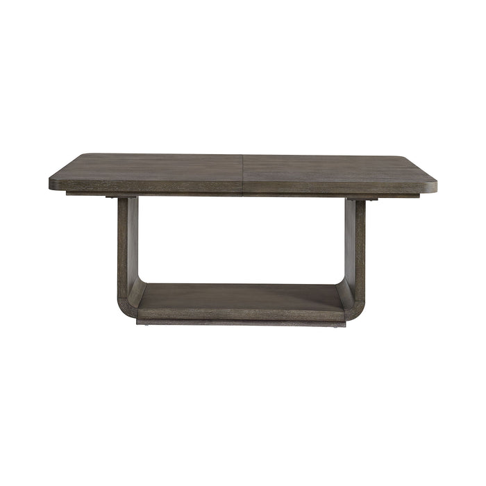 Hollywood Park - Rectangular Dining Table With Leaf - Dark Gray – Dining Tables with Extensions by Elements International at Furniture Wholesale Plus , Nashville furniture store