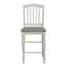 Cumberland Creek - Slat Back Counter Chair - White – Counter Chairs by Liberty Furniture at Furniture Wholesale Plus , Nashville furniture store