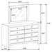 Briana - 8-Drawer Dresser – Dressers by CoasterEssence at Furniture Wholesale Plus , Nashville furniture store