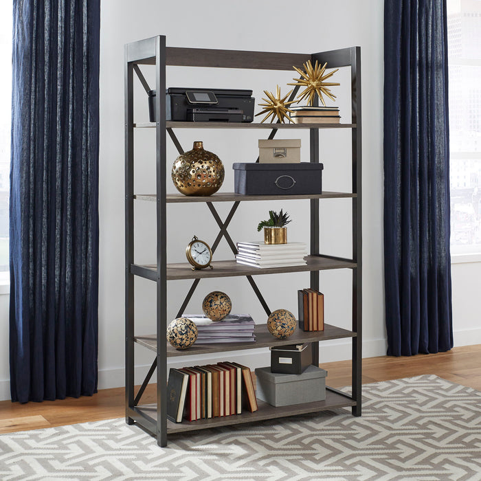 Tanners Creek - Bookcase - Graystone – Standard Bookcases by Liberty Furniture at Furniture Wholesale Plus , Nashville furniture store