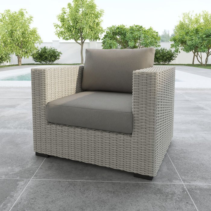 Blakley - Outdoor Lounge Chair (Set of 2) With Half-Round Wicker - Gray - Premium Chair Sets from Steve Silver Furniture - Just $2839! Shop now at Furniture Wholesale Plus  We are the best furniture store in Nashville, Hendersonville, Goodlettsville, Madison, Antioch, Mount Juliet, Lebanon, Gallatin, Springfield, Murfreesboro, Franklin, Brentwood