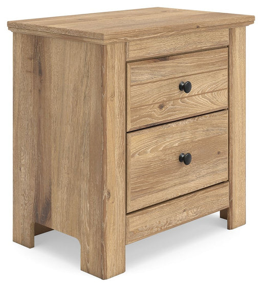 Makidern - Two Drawer Night Stand – Nightstands w/ Charging Stations by Signature Design by Ashley® at Furniture Wholesale Plus , Nashville furniture store