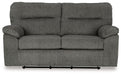 Bindura - Glider Loveseat - Mineral – Stationary Loveseats by Signature Design by Ashley® at Furniture Wholesale Plus , Nashville furniture store