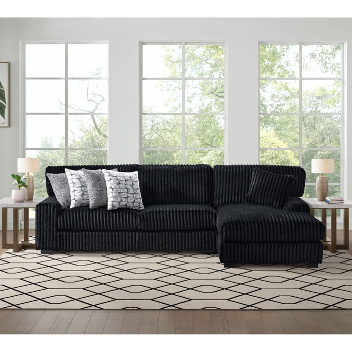 Nightfall - Sectional Set With 1 Pillow – Stationary Sectionals by Elements International at Furniture Wholesale Plus , Nashville furniture store