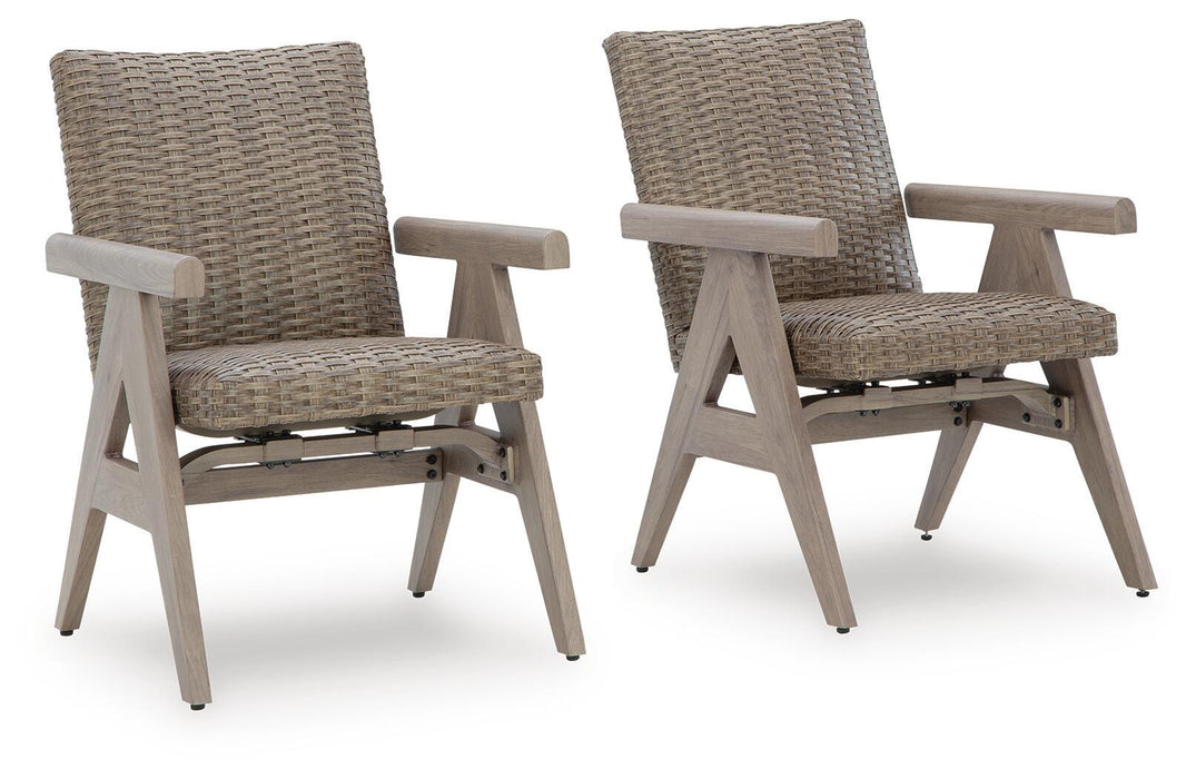 Cliff Trails - Rocking Arm Chair (Set of 2) - Beige – Chair Sets by Signature Design by Ashley® at Furniture Wholesale Plus , Nashville furniture store