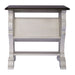 Abbey Road - Library Chair Side Table - Porcelain White / Churchill Brown – Chair Side Tables by Liberty Furniture at Furniture Wholesale Plus , Nashville furniture store