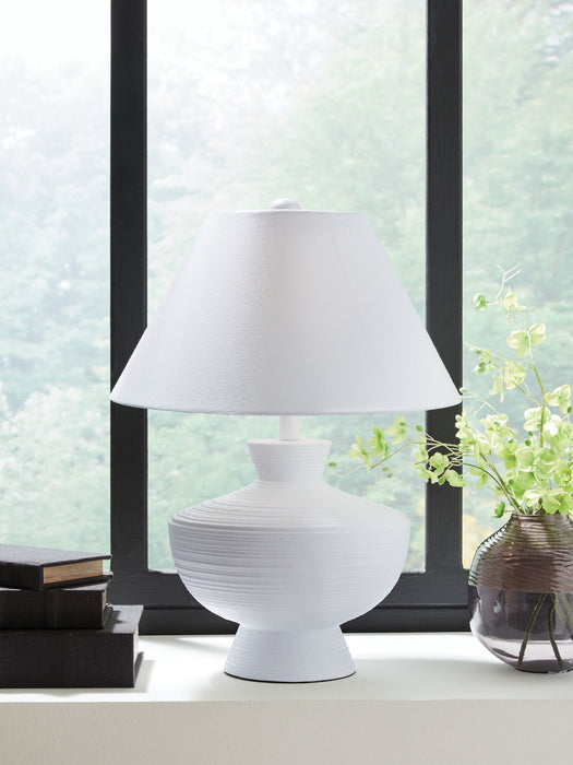 Harelwood - Poly Table Lamp - White – Table Lamps by Signature Design by Ashley® at Furniture Wholesale Plus , Nashville furniture store