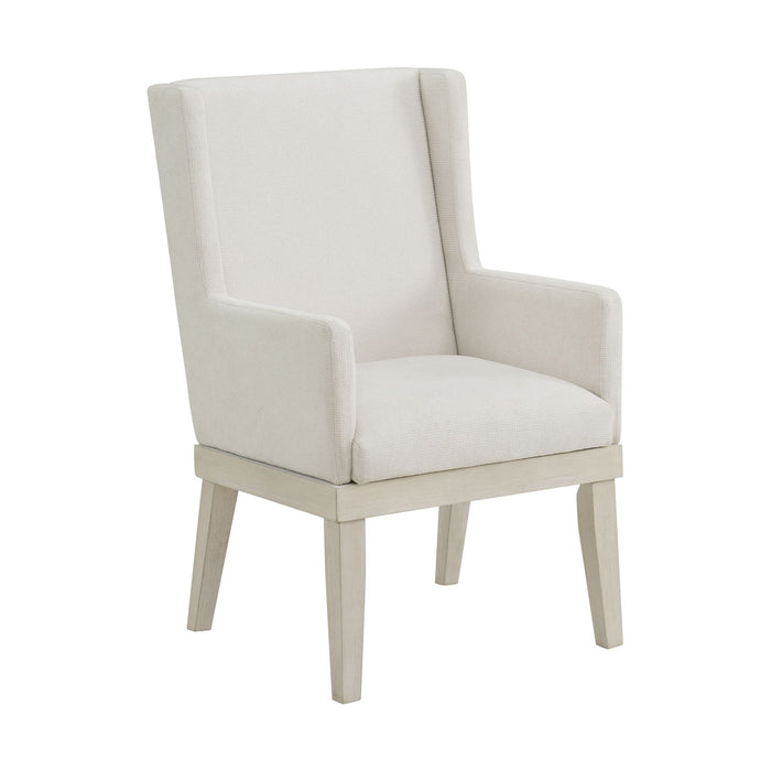 Avalanche - Dining Arm Chair (Set of 2) - Antique White – Chair Sets by Elements International at Furniture Wholesale Plus , Nashville furniture store