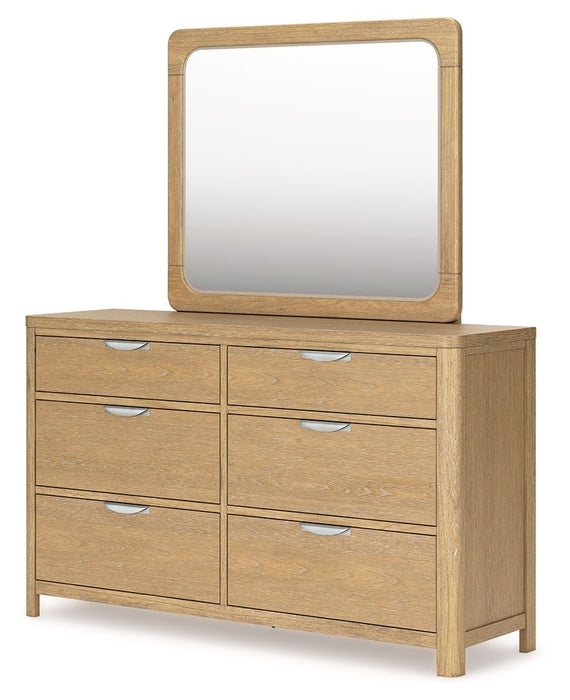 Rencott - Dresser And Mirror - Light Brown – Dresser & Mirror by Ashley® at Furniture Wholesale Plus , Nashville furniture store