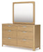 Rencott - Dresser And Mirror - Light Brown – Dresser & Mirror by Ashley® at Furniture Wholesale Plus , Nashville furniture store