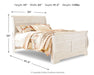 Willowton - Bed – Sleigh Beds by Signature Design by Ashley® at Furniture Wholesale Plus , Nashville furniture store