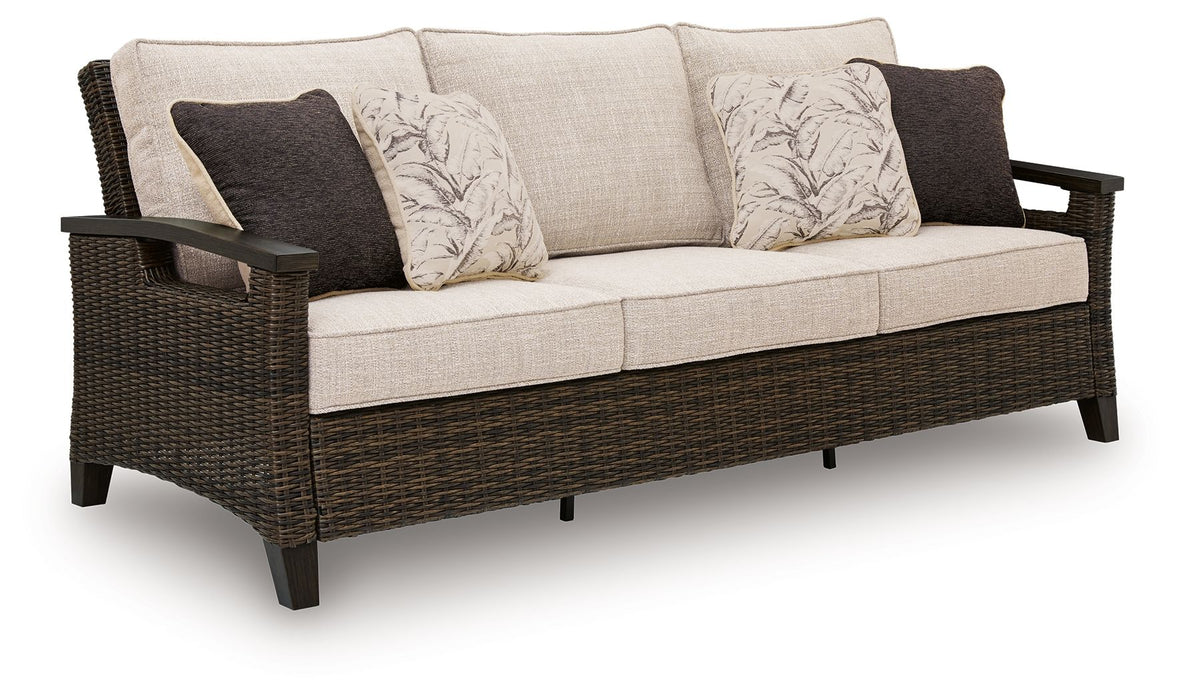 Monterey Point - Sofa With Cushion - Dark Brown – Sofas by Signature Design by Ashley® at Furniture Wholesale Plus , Nashville furniture store