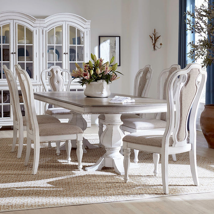 Magnolia Manor - Double Pedestal Table Set – 5 Piece Dining Room Sets by Liberty Furniture at Furniture Wholesale Plus , Nashville furniture store
