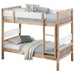 Dakota - Wood Twin Over Twin Bunk Bed - Natural – Bunk Beds by Coaster Fine Furniture at Furniture Wholesale Plus , Nashville furniture store
