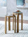 Jossor - Accent Table Set (Set of 2) - Light Brown – Table Sets by Signature Design by Ashley® at Furniture Wholesale Plus , Nashville furniture store