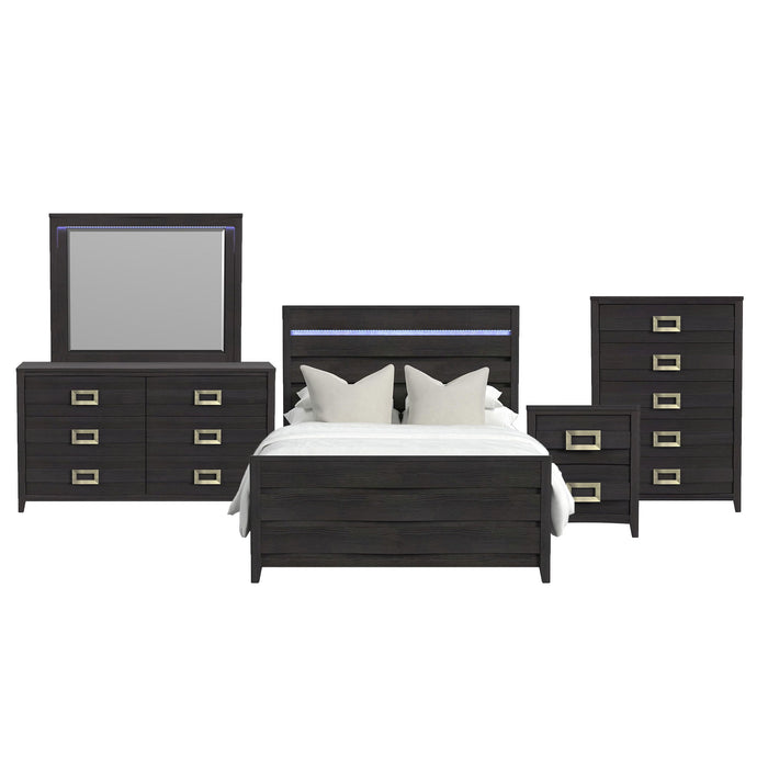 Tobias - Bedroom Set With LED – 3 Piece Bedroom Sets by Elements International at Furniture Wholesale Plus , Nashville furniture store