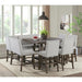 Seneca - Counter 3 Piece Corner Bench - Brown / Gray – 3 Piece Dining Room Sets by Elements International at Furniture Wholesale Plus , Nashville furniture store