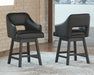 Tallenger - Upholstered Swivel Barstool (Set of 2) - Premium Stool Sets from Signature Design by Ashley® - Just $378! Shop now at Furniture Wholesale Plus  We are the best furniture store in Nashville, Hendersonville, Goodlettsville, Madison, Antioch, Mount Juliet, Lebanon, Gallatin, Springfield, Murfreesboro, Franklin, Brentwood