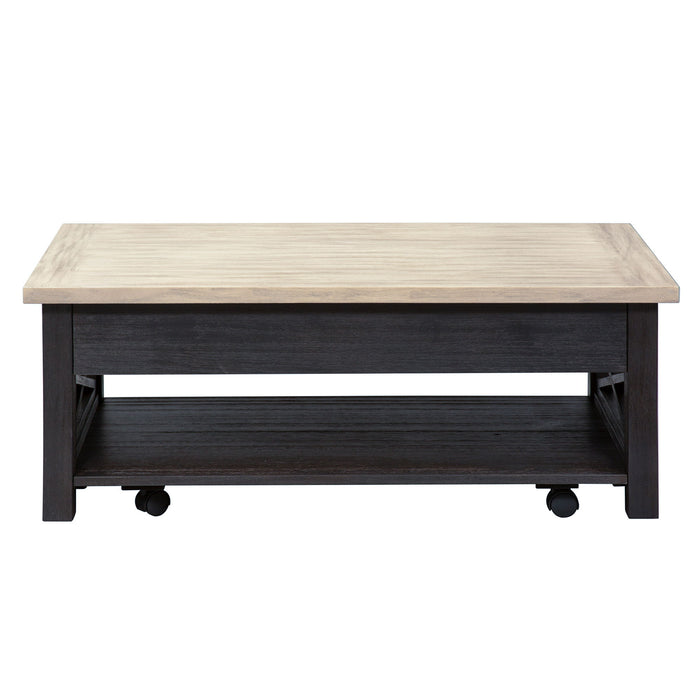 Heatherbrook - 3 Piece Table Set (1 Lift Top Cocktail 2 End Tables) - Charcoal & Ash – Table Sets by Liberty Furniture at Furniture Wholesale Plus , Nashville furniture store