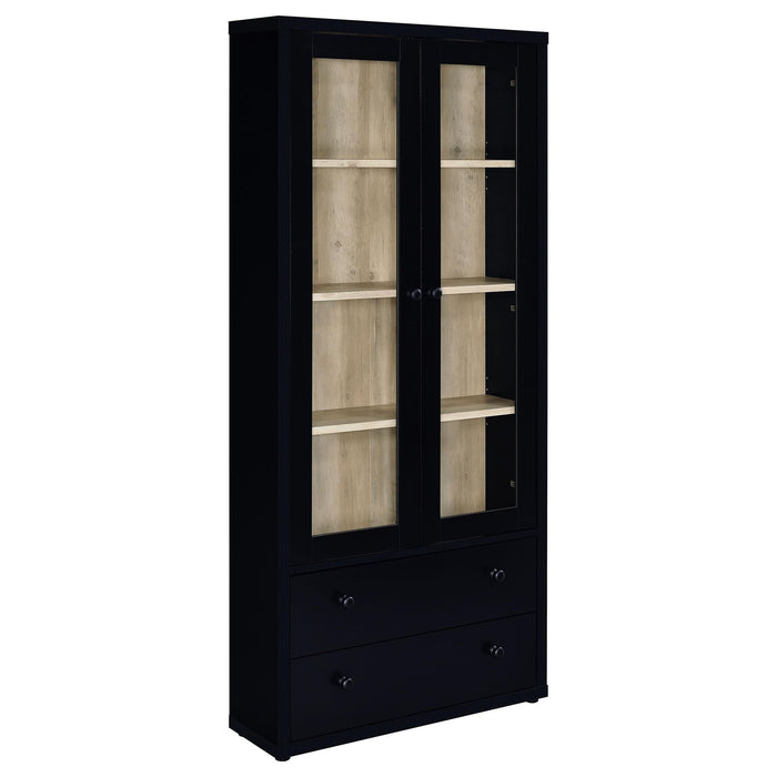 Hawthorne - 4-Shelf Glass Door Tall Cabinet With Drawers - Premium Display Cabinets from Coaster Fine Furniture - Just $389! Shop now at Furniture Wholesale Plus  We are the best furniture store in Nashville, Hendersonville, Goodlettsville, Madison, Antioch, Mount Juliet, Lebanon, Gallatin, Springfield, Murfreesboro, Franklin, Brentwood
