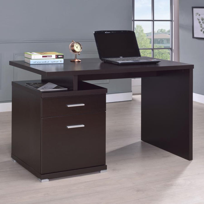 Irving - 2-Drawer Office Computer Desk - Premium Computer Desks from CoasterEveryday - Just $249! Shop now at Furniture Wholesale Plus  We are the best furniture store in Nashville, Hendersonville, Goodlettsville, Madison, Antioch, Mount Juliet, Lebanon, Gallatin, Springfield, Murfreesboro, Franklin, Brentwood