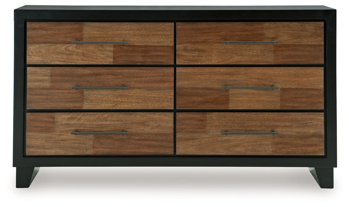 Kraeburn - Dresser - Brown / Black – Dressers by Benchcraft® at Furniture Wholesale Plus , Nashville furniture store