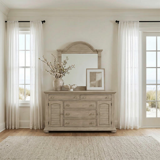 Summer House - Dresser & Mirror - Sand Dune – Dresser & Mirror by Liberty Furniture at Furniture Wholesale Plus , Nashville furniture store