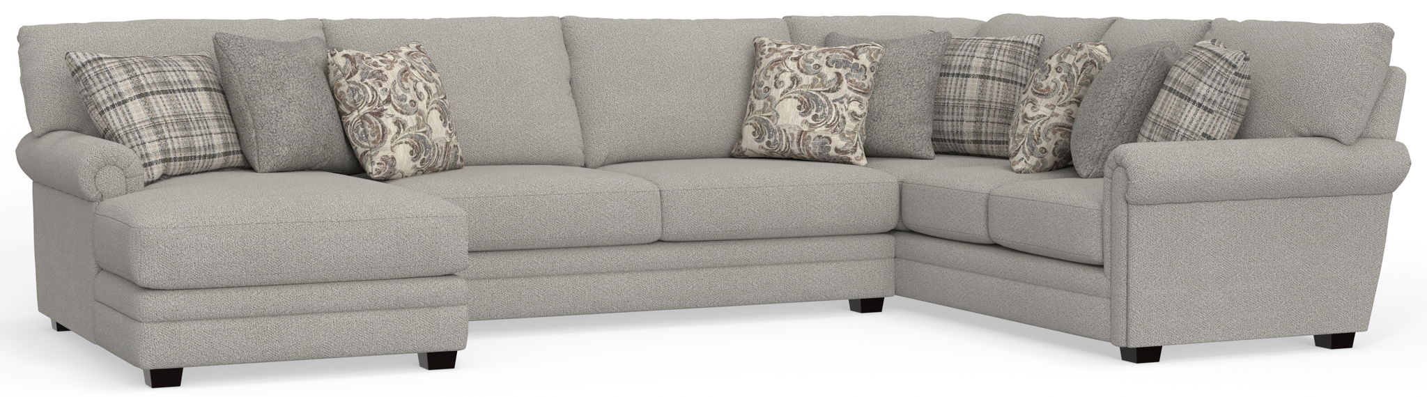 Livingston - Sectional With Comfort Coil Seating And Accent Pillows Included – Stationary Sectionals by Jackson at Furniture Wholesale Plus , Nashville furniture store