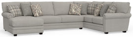 Livingston - Sectional With Comfort Coil Seating And Accent Pillows Included – Stationary Sectionals by Jackson at Furniture Wholesale Plus , Nashville furniture store
