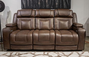 Mestrino - Power Recline Sofa With Adjustable Headrest - Hickory – Reclining Sofas by Signature Design by Ashley® at Furniture Wholesale Plus , Nashville furniture store