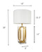 Table Lamp - Gold & White – Table Lamps by Crown Mark at Furniture Wholesale Plus , Nashville furniture store
