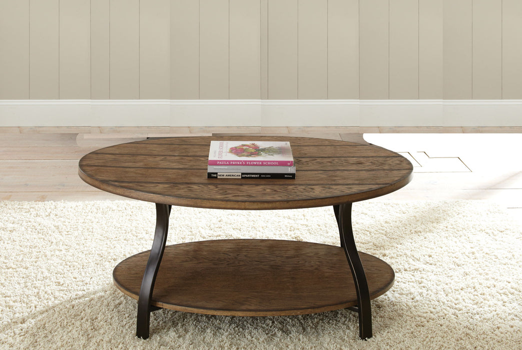 Denise - Oval Cocktail Table - Brown – Cocktail Tables by Steve Silver Furniture at Furniture Wholesale Plus , Nashville furniture store