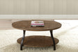 Denise - Oval Cocktail Table - Brown – Cocktail Tables by Steve Silver Furniture at Furniture Wholesale Plus , Nashville furniture store