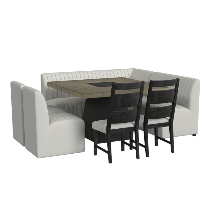 Jemma - Dining Corner Chair - Beige Linen – Side Chairs by Elements International at Furniture Wholesale Plus , Nashville furniture store
